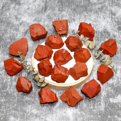 Nvzi Raw Red Jasper Stone Crystals Bulk, Real Gemstones and Crystals, Rocks and Minerals, Healing Crystals, Quartz Crystals and Healing Stones, Cuarzos Originales De Energia Y Piedras(1LB)
