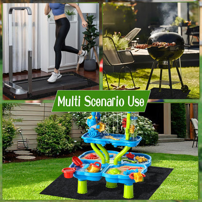 CIEOVO Water Table Mats, Non Slip Backing Outdoor Splash and Play Activity Pad Rug Waterproof Water Play Table Mat for Summer Beach Backyard Fun Water Play