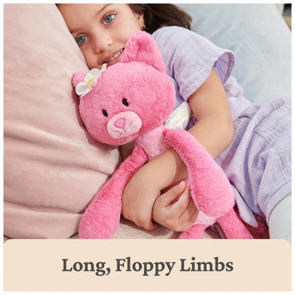 GUND Take Along Friends, Maeve Rose Fairy Cat Plush Toy, Cat Stuffed Animal for Ages 1 and Up, Pink, 15”