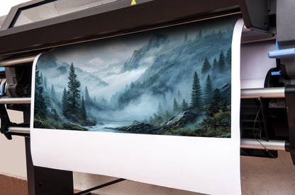 WVMAPTA Natural Landscape Prints Wall Art for Kitchen Mountain Canvas Wall Art for Office Tree Wall Decor for Dining Room Size 24 x 48 Inch
