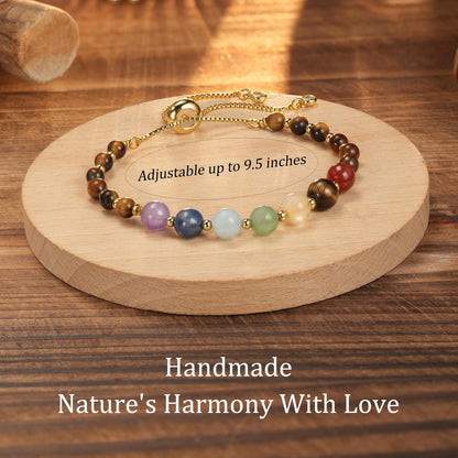 LAVEIR Chakra Bracelets for Women, Crystals and Healing Stones Crystal Bracelet Healing Bracelet for Women Spiritual Gifts Relaxing Gifts Yoga Meditation Anxiety Jewelry
