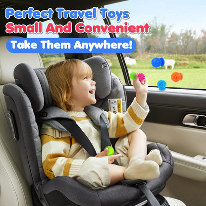 Sensory Fidget Toys Kids Adults: 16 Pack Textured Suction Toy - Sensory Toys for Autism Kids Calming - Quiet Fidgets for Classroom Prize - Travel Essentials Road Trip Activities for Girls Boys Gifts