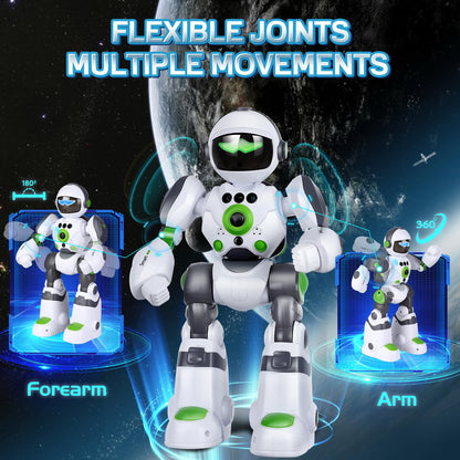 Zreswap Robot Toys Gift for Kids: Remote Control Robot Programmable with Record Voice Music Dancing Gesture Control, for Toddler Boys and Girls