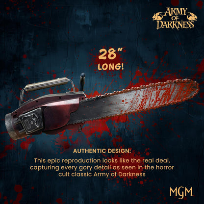Army of Darkness Ash's Chainsaw 1:1 Scale Electronic Prop Replica | Officially Licensed Collectible