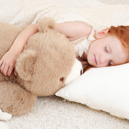 AmyToo Weighted Stuffed Animals, Bear Stuffed Animal, Weighted Bear Plush, Toy Gifts for Kids & Adults, Brown, 4.5 lbs, 25 Inch