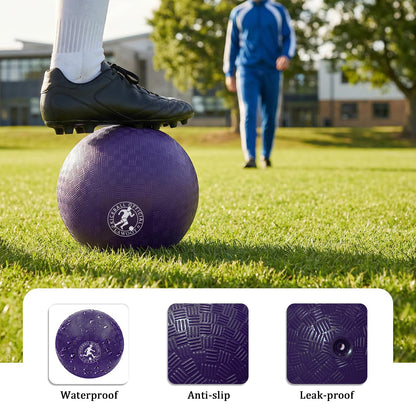 Yelaonen 9 Inch Playground Ball Dodgeball Balls Kickball, Pack of 6, 4 Square Balls Dodge Balls for Kids, Kickballs Handball for Indoor Outdoor Games, Includes Pump
