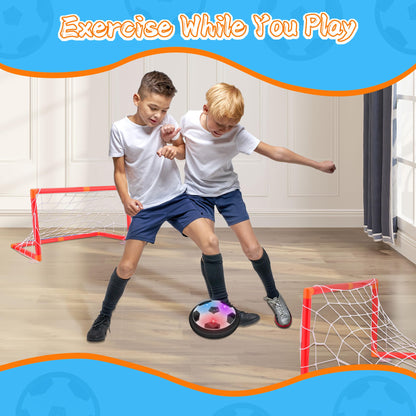 Nazano LED Hover Soccer Ball, Floating Soccer Set with 2 Goal Soccer, Indoor Soccer Game for Young Boys and Girls, Birthday Gifts for Young Kids, Toys Gifts for Ages 3-12
