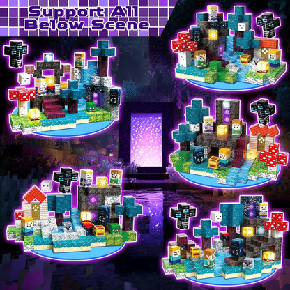 Annexfun 200PCS Magnetic Blocks with Light Up Blocks - Magnetic Building Blocks, Magnetic Cubes STEM Sensory Learning Toys for Kids, Birthday Gifts for Boys and Girls Ages 3+