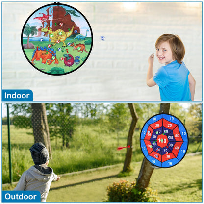 Accmor 29" Large Dart Board for Kids, Kids Dart Board with Sticky Balls, Backyard Indoor Outdoor Games Birthday Gifts for 3 4 5 6 7 8 9 10 11 12 Year Old Boys Girls