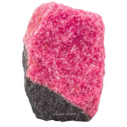 Amazing Gemstone Rhodonite Raw Crystals and Healing Stones, Natural Rocks For Tumbling - DIY Raw Stones And Crystals (1 Piece)