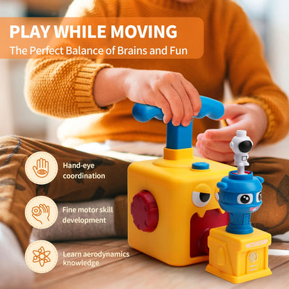 Balloon Launcher Toy Set,Balloon Powered Cars, Inertial Balloon Car, Creative Inflatable Balloon Pump Racing Car,Scientific Experiment Intelligence Education Preschool Children's Toys.(24PCS Balloon)