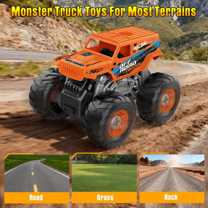 Bugrtarey Take Apart Monster Truck Toys for 3 4 5 6 7 8 Year Old Boys, STEM Educational Building Toys with Electric Drill & Storage Box, Kids Toys Christmas Birthday Gifts for Boys Girls Toddlers
