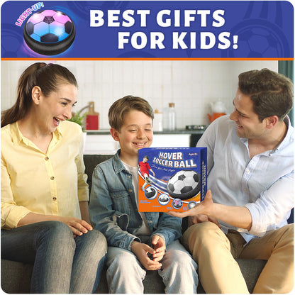 Officygnet Hover Soccer Ball for Kids, Indoor Toys Games Gifts for Boys Age 6, 7, 8, 9, 10, 11, 12 Years Old, Air Floating Light-Up Soccer Toys Games for Kids 6-8, 8-12, Ideal Easter Birthday Gifts