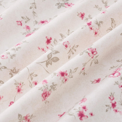 Modern Threads 4-Piece Ultra Soft Microfiber Bed Sheets Set, Wrinkle Free Sheets with Deep Pockets Fitted Sheet, Flat Sheet & Pillowcases, Lightweight Breathable Bedding, Floral Rose, Queen