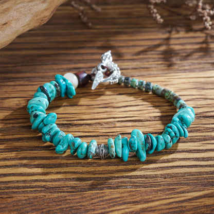 Plumiss Boho Turquoise Bead Bracelet for Women Natural Stone Beaded Bracelets Jewelry for Gift