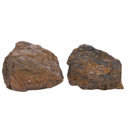 ANAYA AGATE Bronzite 2 Pcs Raw Crystals Rough Gemstones w/Authenticity Card, Velvet Pouch - Large 1.25–2.0" Raw Stones for Tumbling, Cabbing, Polishing, Cutting Natural Healing Crystals for Home Decor, DIY Stones