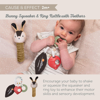 Taf Toys Black and White Newborn Kit - 10 Black and White Baby Toys, High Contrast for Newborn, Baby Essentials Must Haves, Tummy Time Toys for Motor Skills Infants Babies 0 3 6 Months