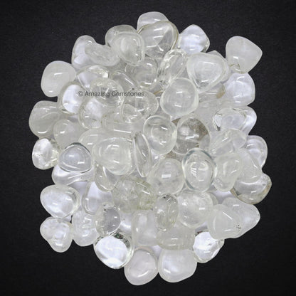 Amazing Gemstone Clear Quartz Stone Heart - Pack of 10 Crystal Heart Stones Rocks - Corazones De Piedra Crystals and Healing Stones Heart Shaped Crystal - Stocking Stuffers Gifts