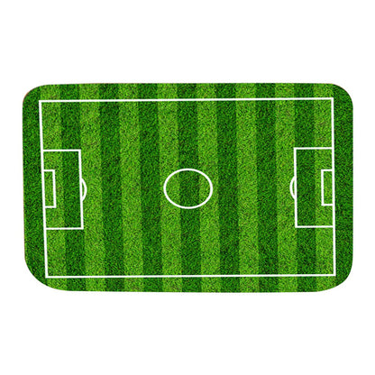 Restokki Foot Pad Non Slip Door Mat, Polyester Non Slip Green Foot Pad for Bathroom Living Room Bedside Table