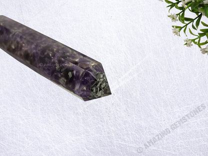 Amazing Gemstone Amethyst Crystal Orgone Towers ~ Natural Healing Crystal Point Obelisk for Reiki Healing and Crystal Grid (4.5 to 5 Inch, Pack of 1)