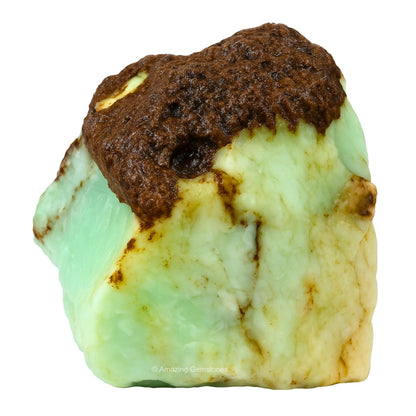 Amazing Gemstone Chrysoprase Raw Crystals and Healing Stones, Natural Rocks For Tumbling - DIY Raw Stones And Crystals (1 Piece)