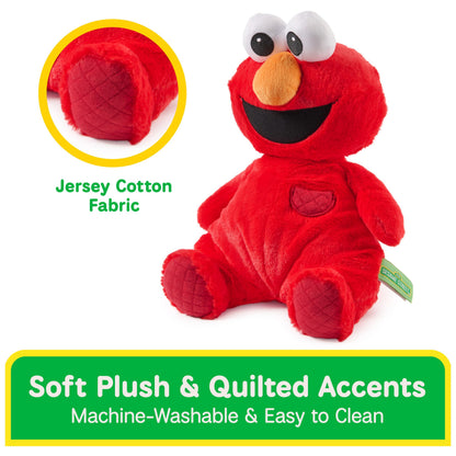 GUND Sesame Street Official Oh So Snuggly Elmo Plush, Plush Muppet, Sensory Toy, Sesame Street Stuffed Animals for Babies and Infants, Red, 12.5”