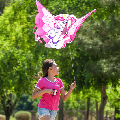 JOYIN 43.3'' Giant Unicorn Kite Easy to Fly for Kids and Adults with 262.5 ft String, Large Beach Kite for Outdoor Games and Activities