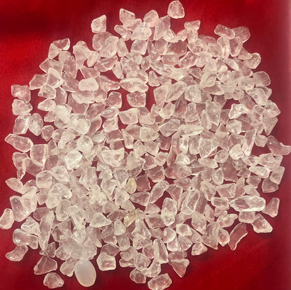 Indian Consigners Natural Crushed Polished Tumbled Gem Stone Chips, Decoration & Healing Crystals (Clear Quartz)