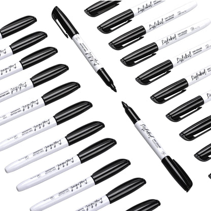 Dry Erase Markers with Fine Tip, Bulk Pack of 144 with Black, Whiteboard Markers Bulk with Low Odor, Office Supplies for School Office or Home