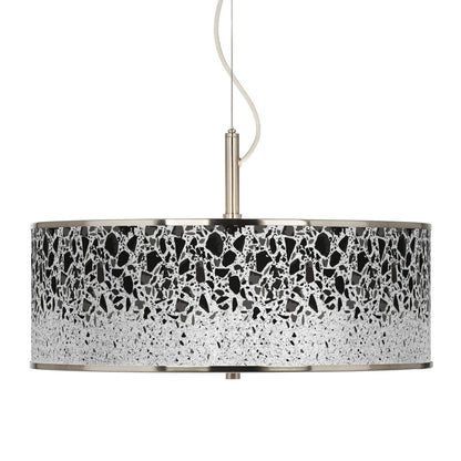 Giclee Glow Terrazzo 20" Wide Pendant Light with Print Shade