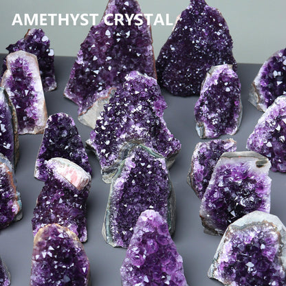 HIBCIGA Amethyst Cluster Crystal Quartz Amethyst Rock Raw Stone Purple Crystals Amethyst Geode Healing Crystals 10-11LB