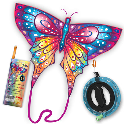 ORGCLDKT-Quadwing Bionic Butterfly Kite/Dragonfly Kite, Super Easy to Fly with, Outdoor Toy,for Kids Ages 8-12,4-8,Boys,Girls, Also for Adults. Kites for The Beach, Grassland, Hiking,Trekking.