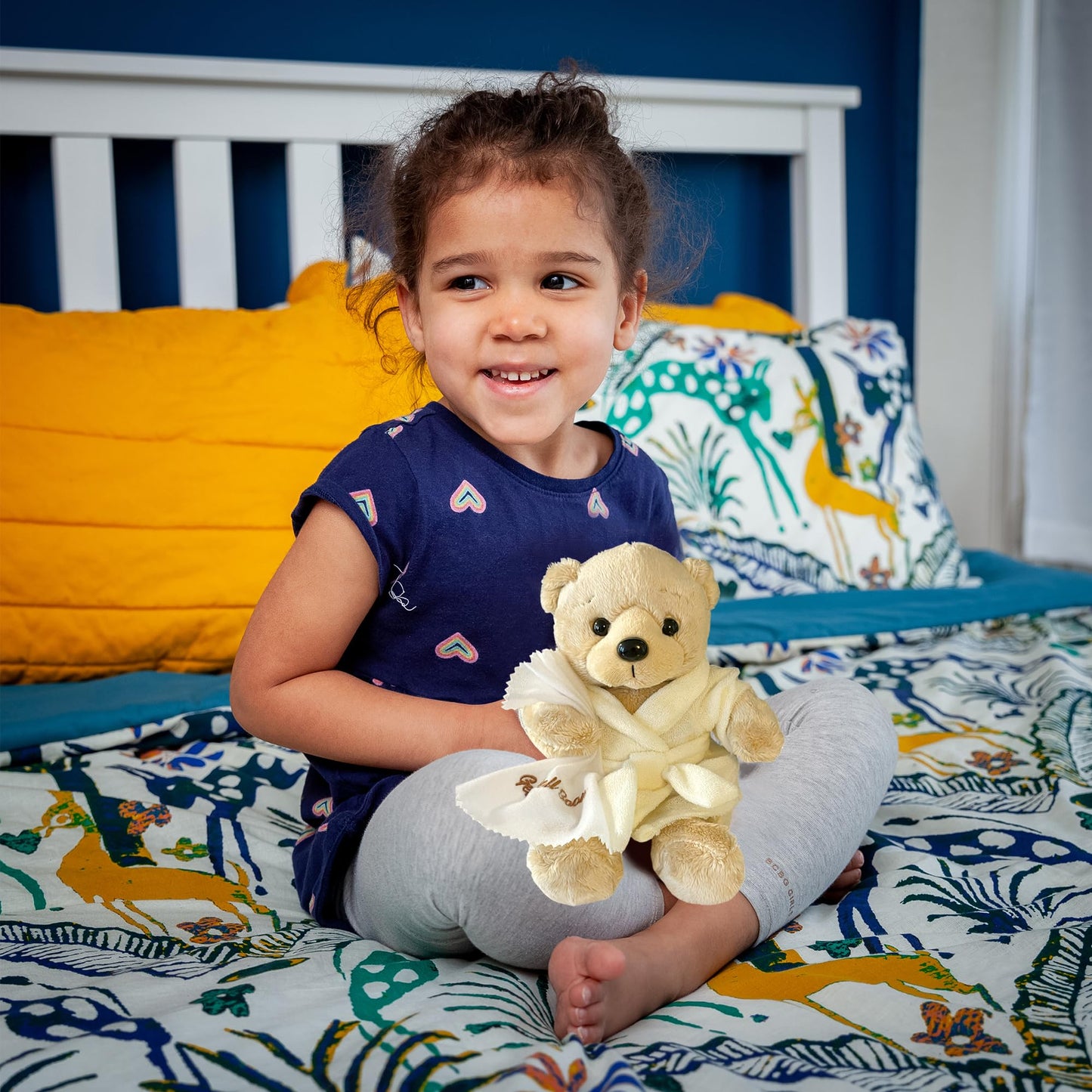 Ganz Get Well Soon Teddy Bear | Feel Better Gifts for Women, Men, Kids, Boys & Girls | Plush Bear for Recovery, Hospital Stay, Surgery Get Well Gift | Cream Robe