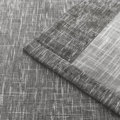 Central Park Ombre Window Curtain Panel Linen Gradient Print on Rayon Blend Fabric Drapery Treatments for Living Room/Bedroom, Cream White to Gray, 40" x 84", Set of 2