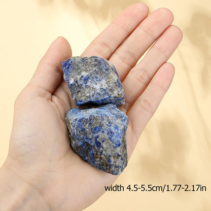 XIANNVXI Lapis Lazuli 1.8-2.2" Large Raw Crystals and Healing Stones Natural Rough Crystal Rocks for Decor Gifts Tumbling Cabbing Polishing Fountain Rocks 1PCS
