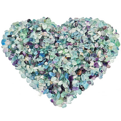 rockcloud 1 lb Flourite Tumbled Chips Crushed Stone Healing Reiki Crystal Jewelry Making Home Decoration
