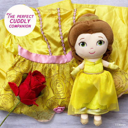Kids Preferred Disney Baby - Belle 12" Plush Doll with Musical Sounds - Beauty & The Beast Collectable Stuffed Animal for Babies, Toddlers and Kids