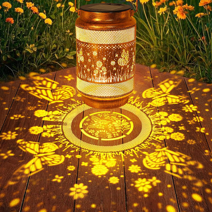 Butterfly Solar Lanterns Outdoor Waterproof with Shepherd Hook, Gifts for Mothers Day Birthday Women Mom Grandma, Metal Solar Hanging Lights Garden Decor for Outside Yard Patio Pathway Backyard Porch