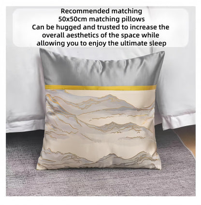 Taqargzy Decorative Bed Throws，Polyester Bed Runner，Breathable ，Quilted Bed Runner，Modern Style Bed Scarves ，Bed Runner Scarf，Luxury Bed Runner，for Bedroom Home Guesthouse Farmhouse(P,50 * 240cm)