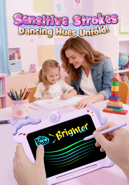 8.5 inch LCD Writing Tablet for Kids, Unicorn Toys Gifts for Girls Aged 3-5, Toddler Girl Kids Educational Travel Toy, Birthday Gift for 3 4 5 6 7 8 9 Year Old Girl (Purple