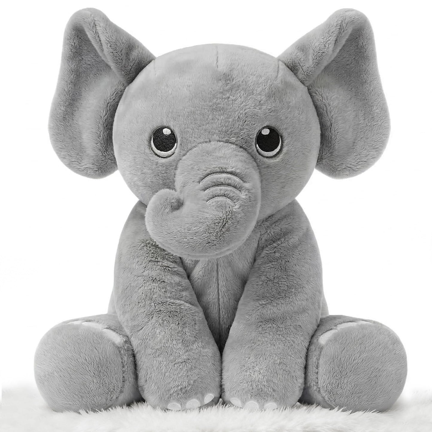 BRICHOEE 5lbs Weighted Stuffed Animals, Elephant Plush Sensory Weighted Elephant Stuffed Animals, Cute Plush Toy Calming Plushie Pillow Birthday Gifts for Adults Baby Kids Boys Girls