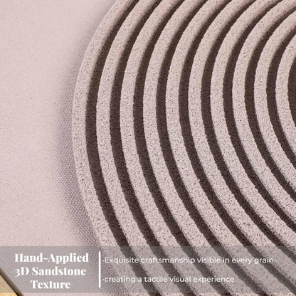 Framed 3D Textured Boho Neutral Abstract Wall Art for Living Room, 3 Piece Mid Century Modern Artwork for Walls, Creamy White Brown Relief Sculptures for Bedroom Hallway Wall Decor 20x30 In