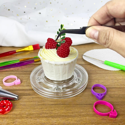 56 PCS Cookie Decorating Kit Supplies Including Acrylic Turntable Decoration Brushes Scribe Needle Piping Bags Icing Tips for Cookie Cupcake Cake Decorations