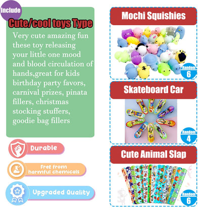112 PCS Pop Party Favors Toys for Kids,Premium Pop Fidget Toys for All Ages Kids,Assortment Pinata Stuffers,Classroom prizes,Prize Box Toys,Goody Bag Fillers,Carnival Prizes for Boys and Girls 4-10