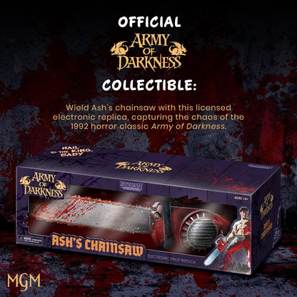 Army of Darkness Ash's Chainsaw 1:1 Scale Electronic Prop Replica | Officially Licensed Collectible