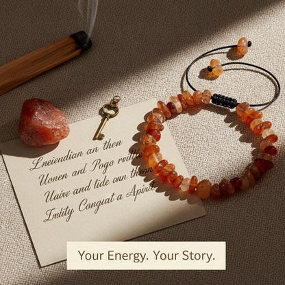 Woven Adjustable Irregular Beaded Carnelian Bracelet-Chakra Bracelets for Women Relive Anxiety Healing Crystals Carnelian Jewelry for Birthday Valentine's Day Mother's Day Thanksgiving Day Christmas Gifts