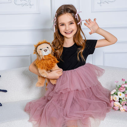 gtadqiu Lion Stuffed Animal, 11 Inch Cute Plushies, Stuffed Animals for Girls and Boys, Stuffed Lion Plush, Soft Plushie Gifts for Kids, Birthday, Christmas, Easter Basket Stuffers