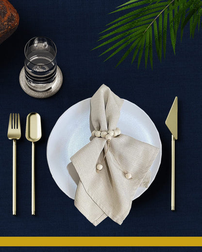 LEBEJUA Handmade Napkin Ring with Wood Beads & Jute Twine - Affordable Rustic Wooden Napkin Ring Holder for Table Decoration | Boho Style Farmhouse Napkin Rings | Napkin Rings Set of 6