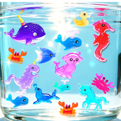 18 Colors Magic Water Elf Kit with 20 New Molds, DIY Hydrogel Aqua Fairy Water Gel Toy, Creative Sensory Learning Resources Art Craft Kit for Kids Ages 4-8-12, Educational Birthday for Girls Boys