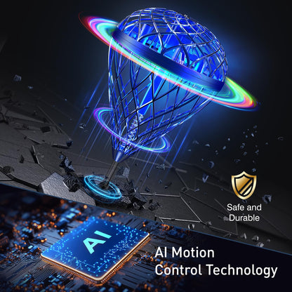 AMERFIST The Latest Cool and Magical Flying Toy, Combining AI Motion Control Technology with Contact Sensing System, Make it Become Bounce & Flip & Flight Toys, Fully unleashing Your Creativity.